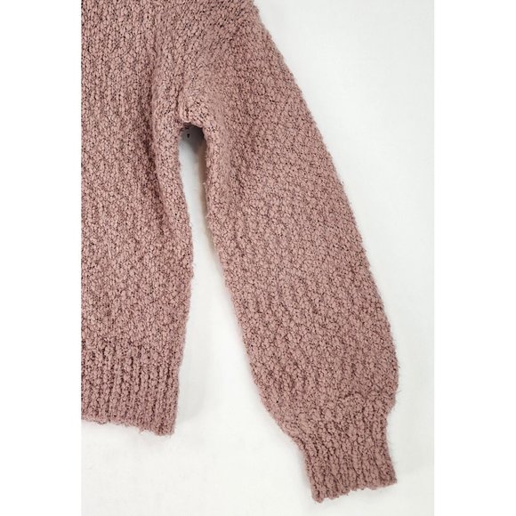 Yet Again Sweater Womens Small Pink Fluffy Soft Knitted Preppy Turtle Neck Top - Picture 8 of 10